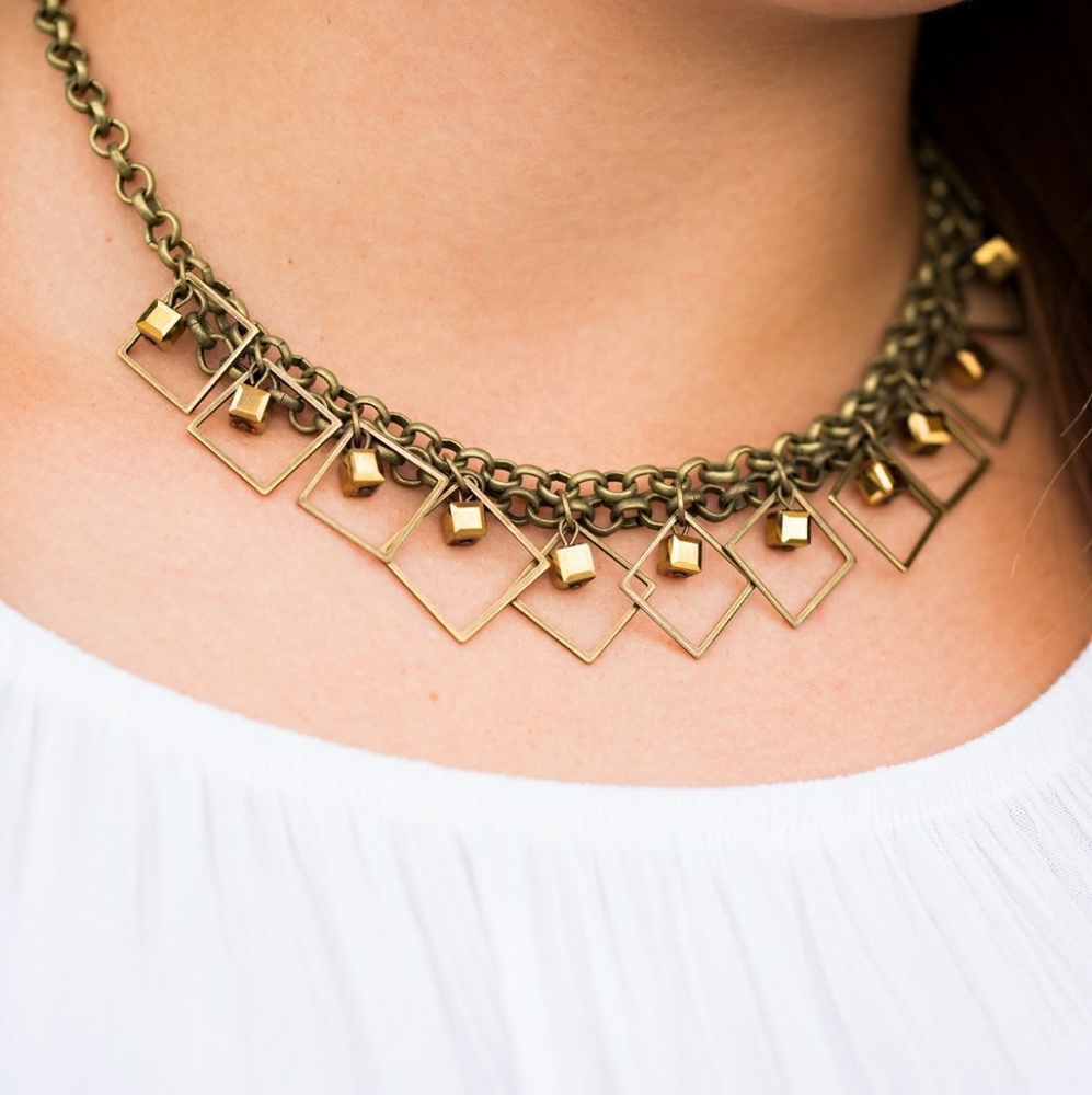 2 for $13 Dainty Brass Choker